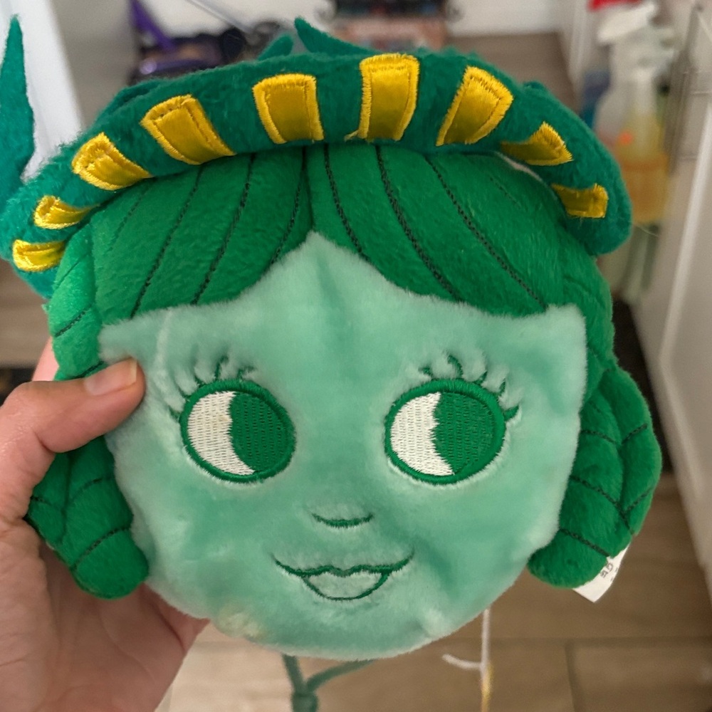 Green and Yellow Plush Toy